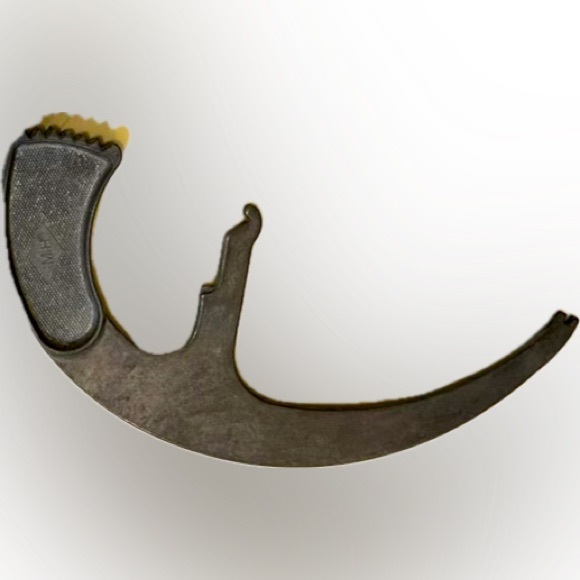 VTG RARE 1950s MH HORNSBY ALUMINUM MEAT BONE SAW HANDLE NO BLADE AARDVARK STYLE - Picture 2 of 4